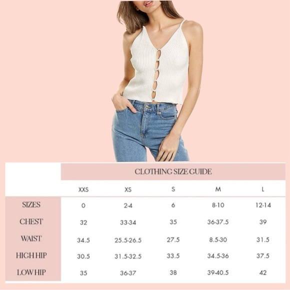 BCBGeneration Women's Ribbed Button Front Cage Sweater Tank Top. - Picture 5 of 6